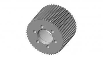 8MM GT Anodized Blower Pulley 43 Tooth 3.5" Wide RCD